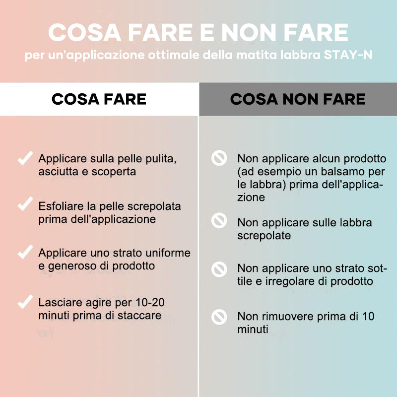 Matita labbra staccabile