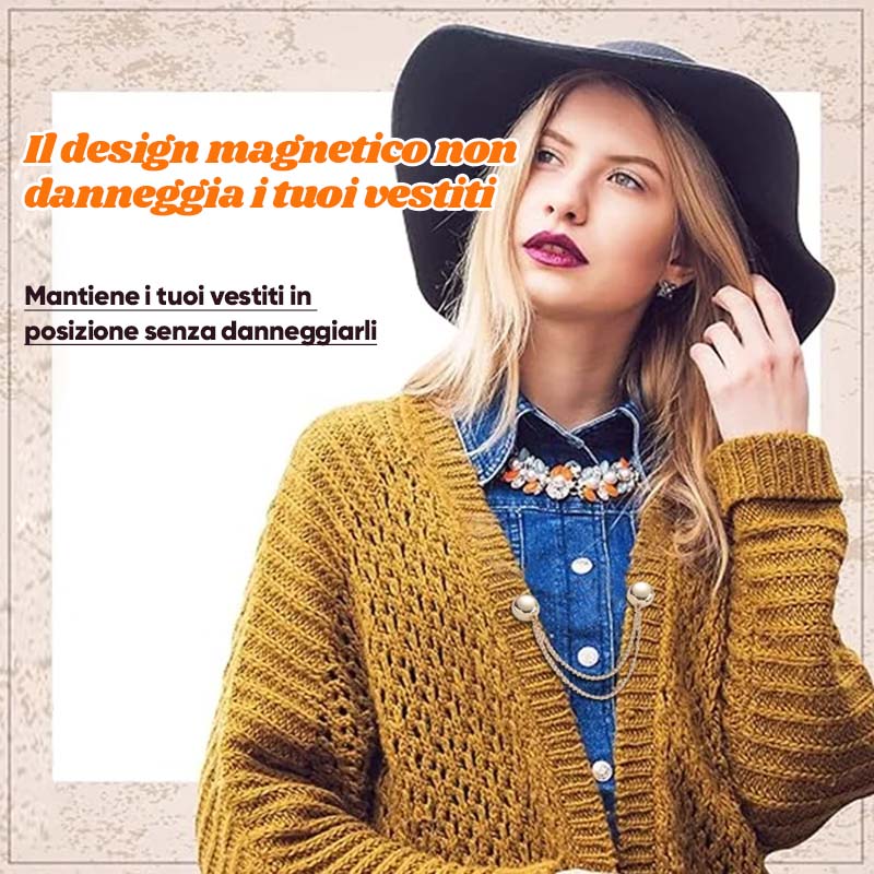 Clip magnetiche multifunzione per vestiti