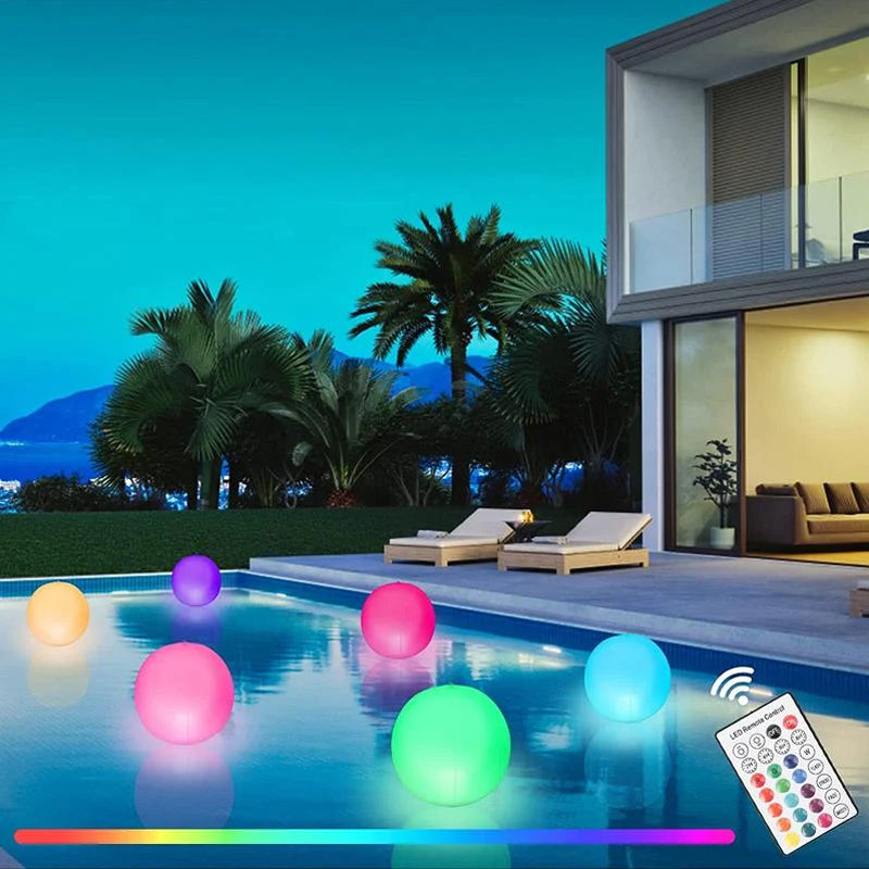 Pallone da spiaggia luminoso a 16 colori con luce a LED