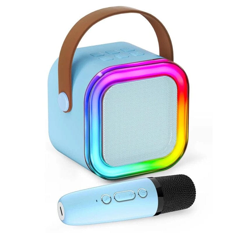 Mini macchina per karaoke con microfoni wireless