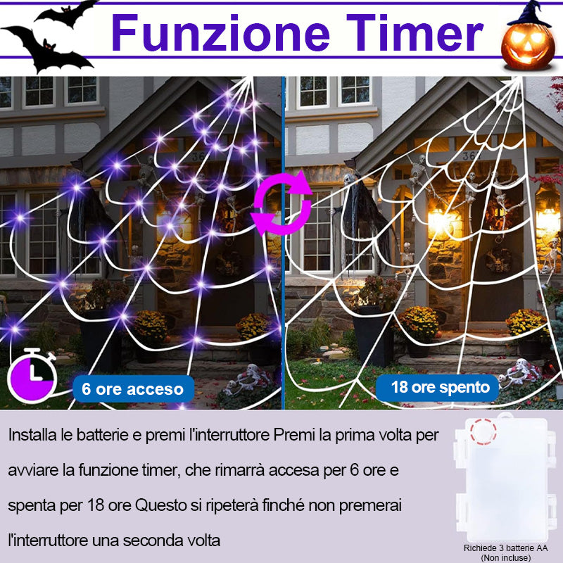 Decorazione per Stanze Design Ragnatela Luce Appesa