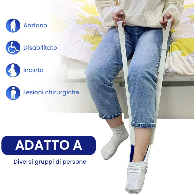 Dispositivo per l'aiuto dei calzini