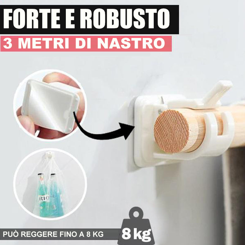 Supporti per aste regolabili senza chiodi