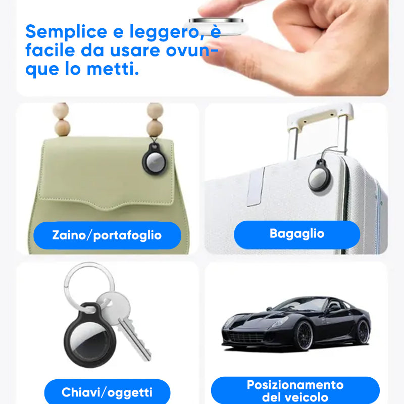 【Nessuna SIM richiesta】Tracker GPS intelligente