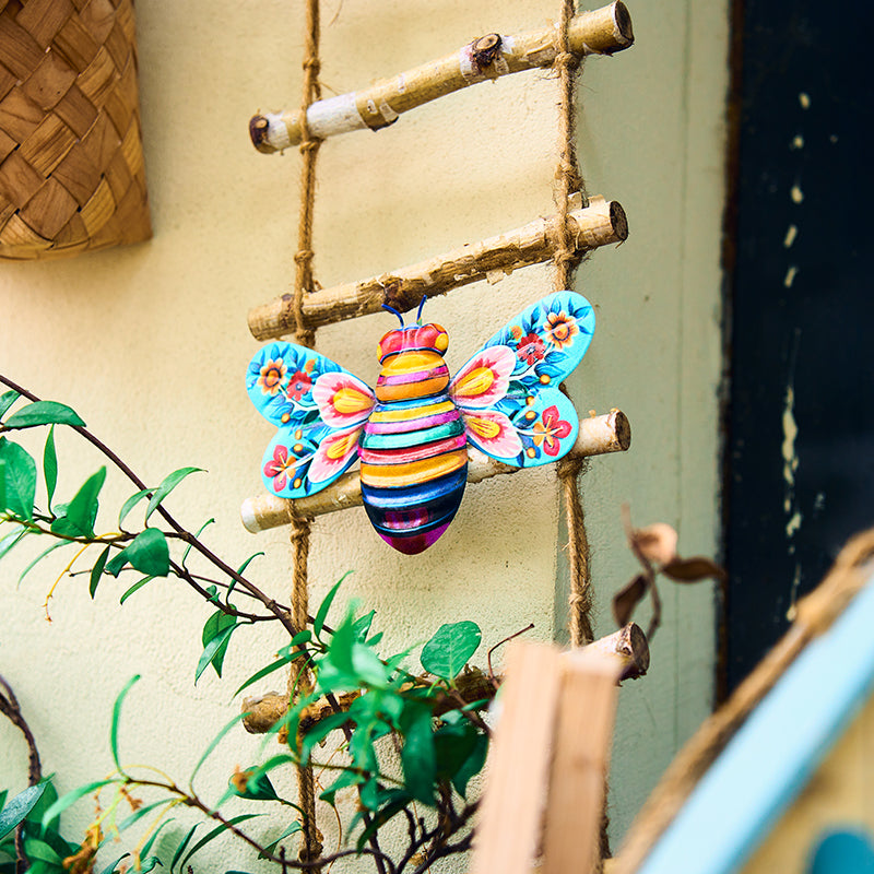 Decorazioni da parete sospese per sculture artistiche in ferro ape per giardino
