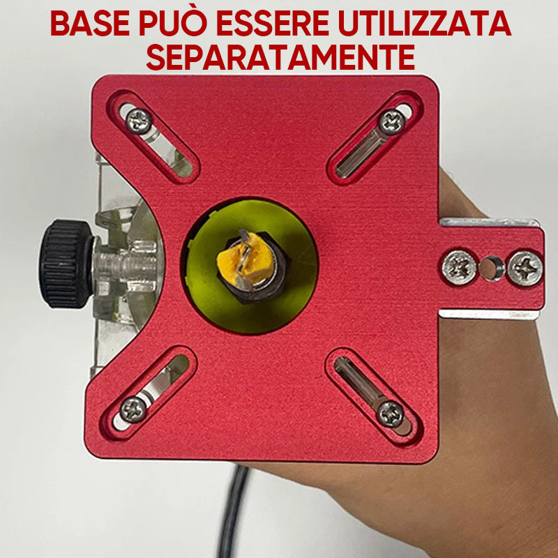 Staffa per scanalatura di fresatura del router 3 in 1