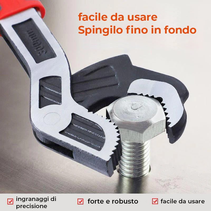 Chiave regolabile autobloccante multifunzionale