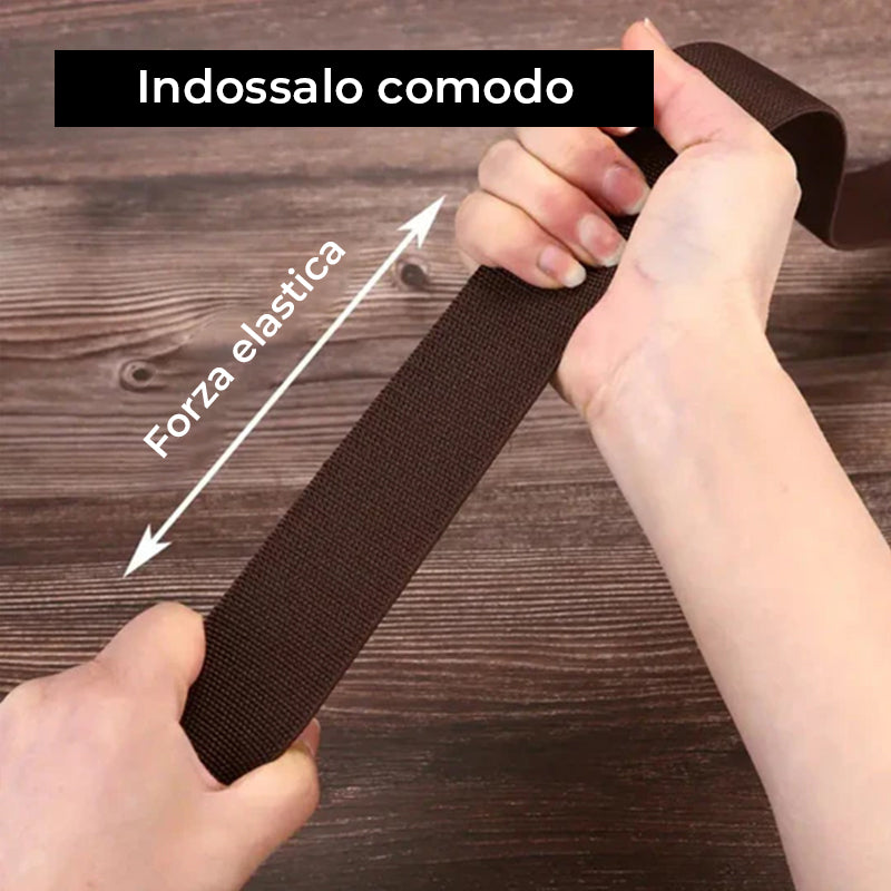 Cintura da uomo con fibbia magnetica