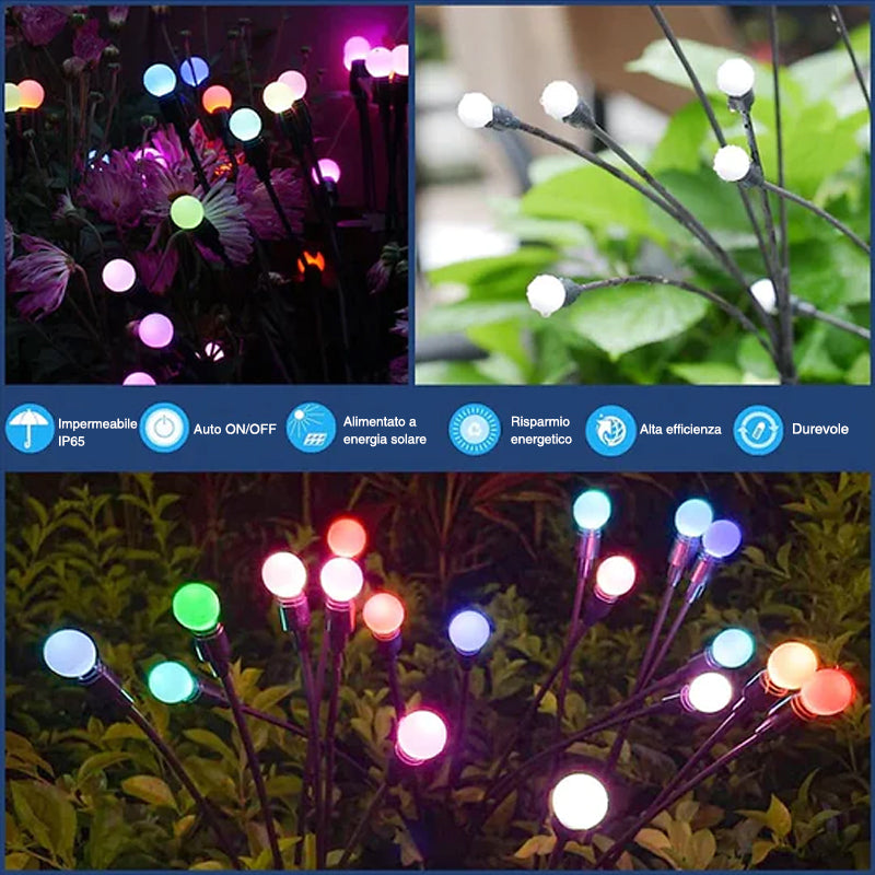 Luce LED Solare da Giardino a Lucciola