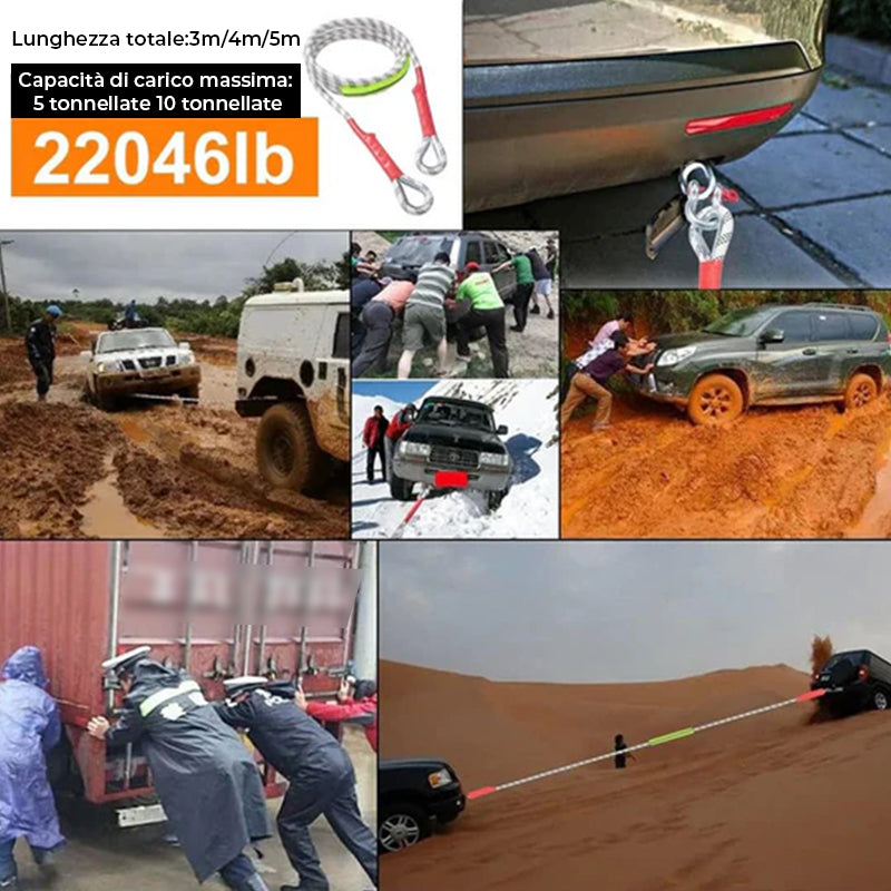 Corda di emergenza per rimorchi