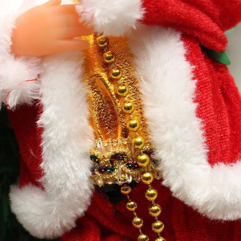 Babbo Natale che si arrampica