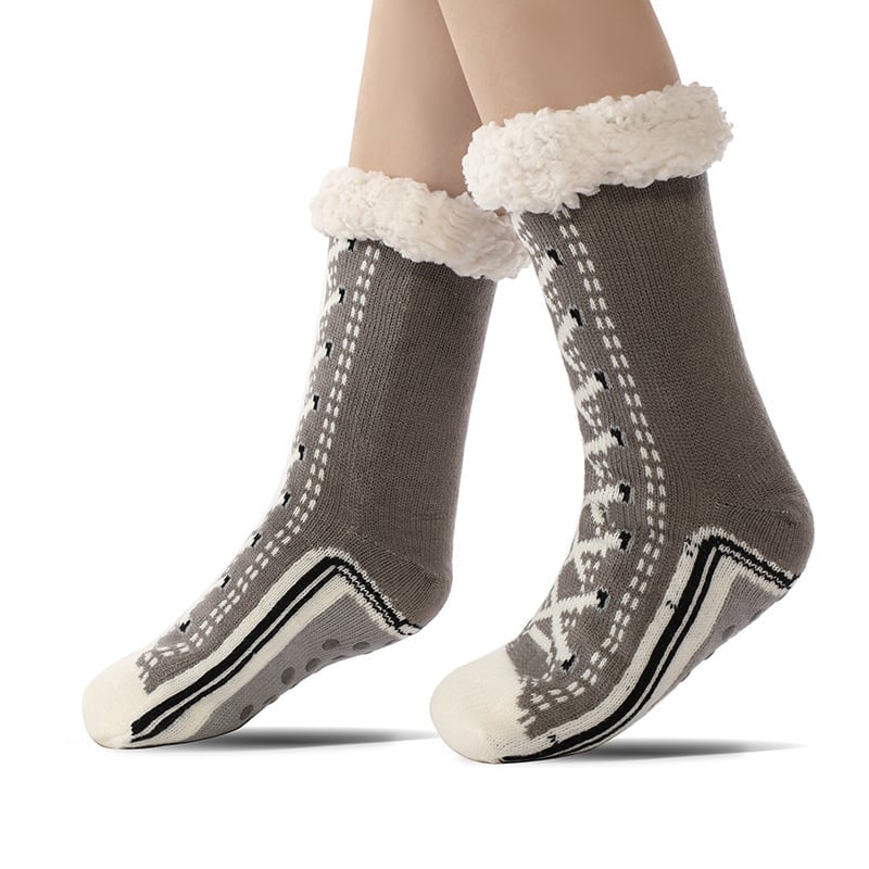Calzini tipo pantofola in cashmere ultraspesso