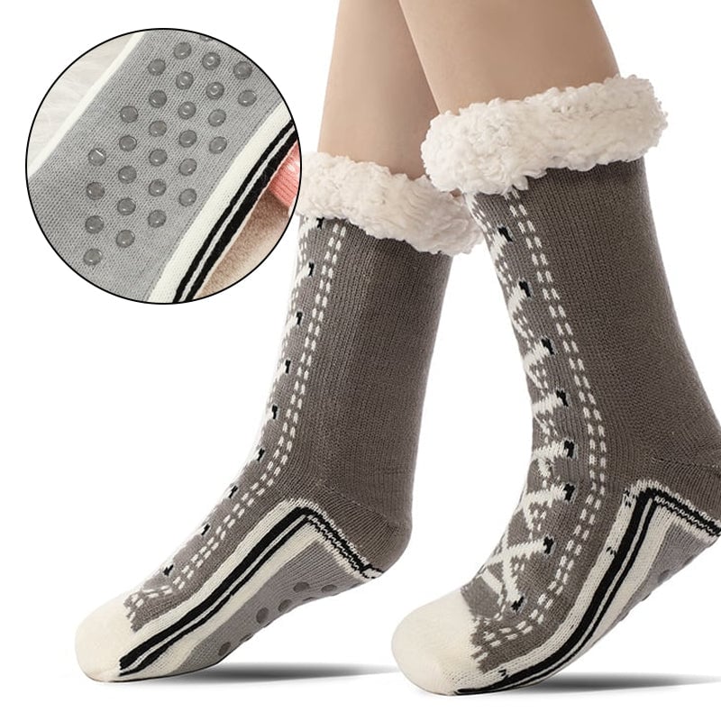 Calzini tipo pantofola in cashmere ultraspesso