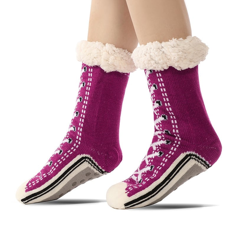 Calzini tipo pantofola in cashmere ultraspesso
