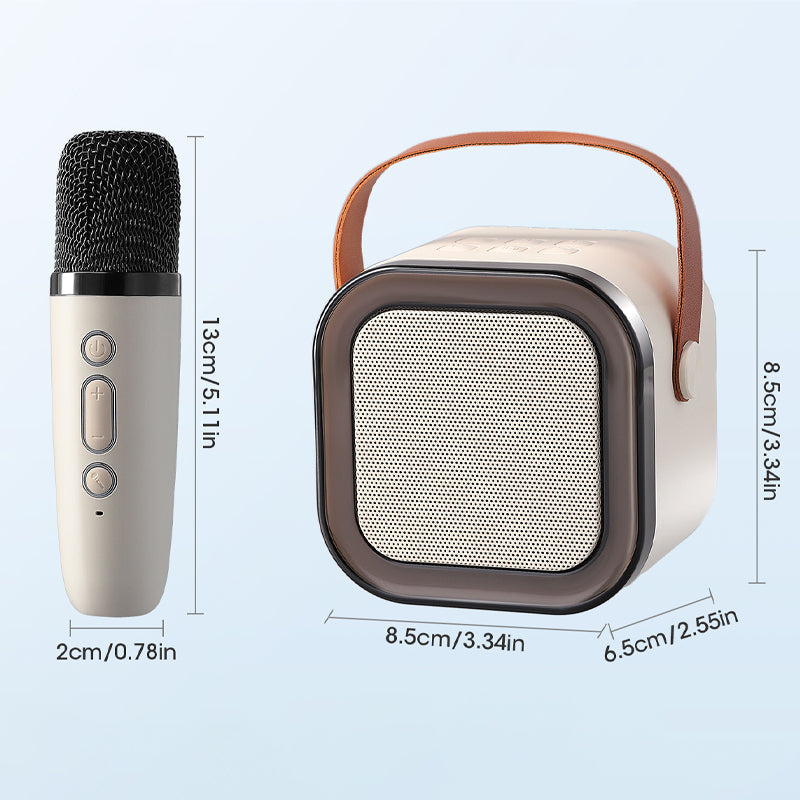 Mini macchina per karaoke con microfoni wireless