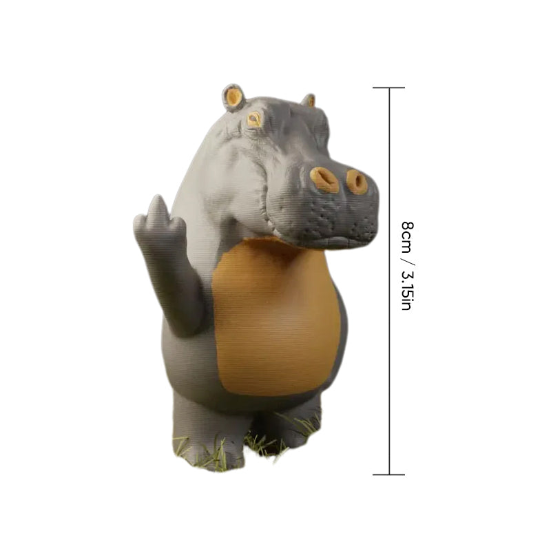 Statua da scrivania di animale divertente