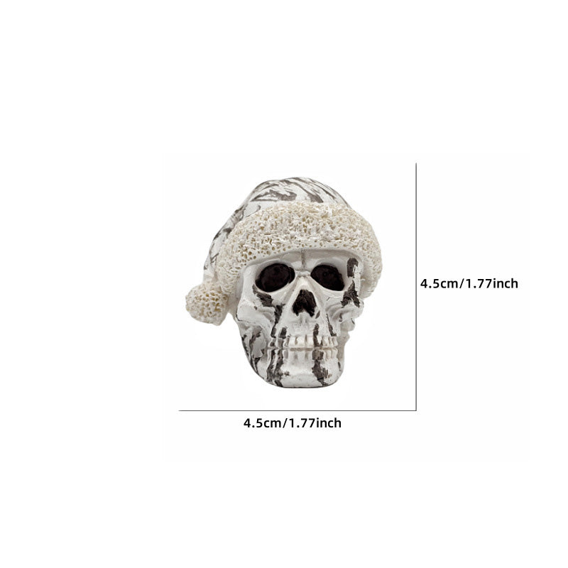 Mini scheletro con cappello di Natale