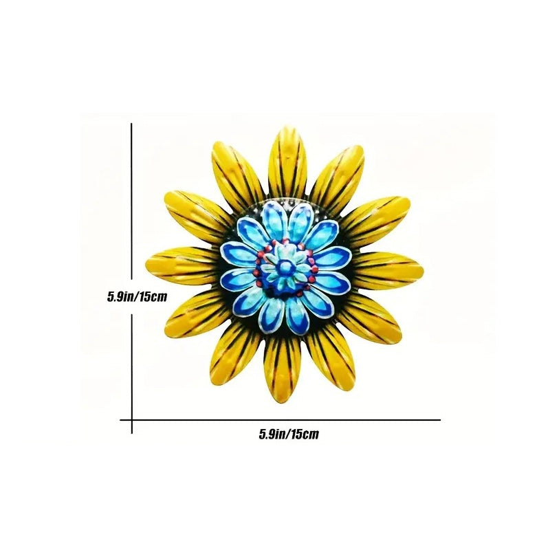 Decorazioni artigianali floreali in metallo
