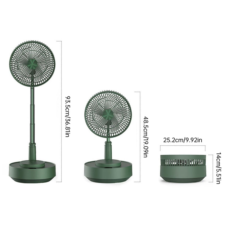 Ventilatore pieghevole telescopico