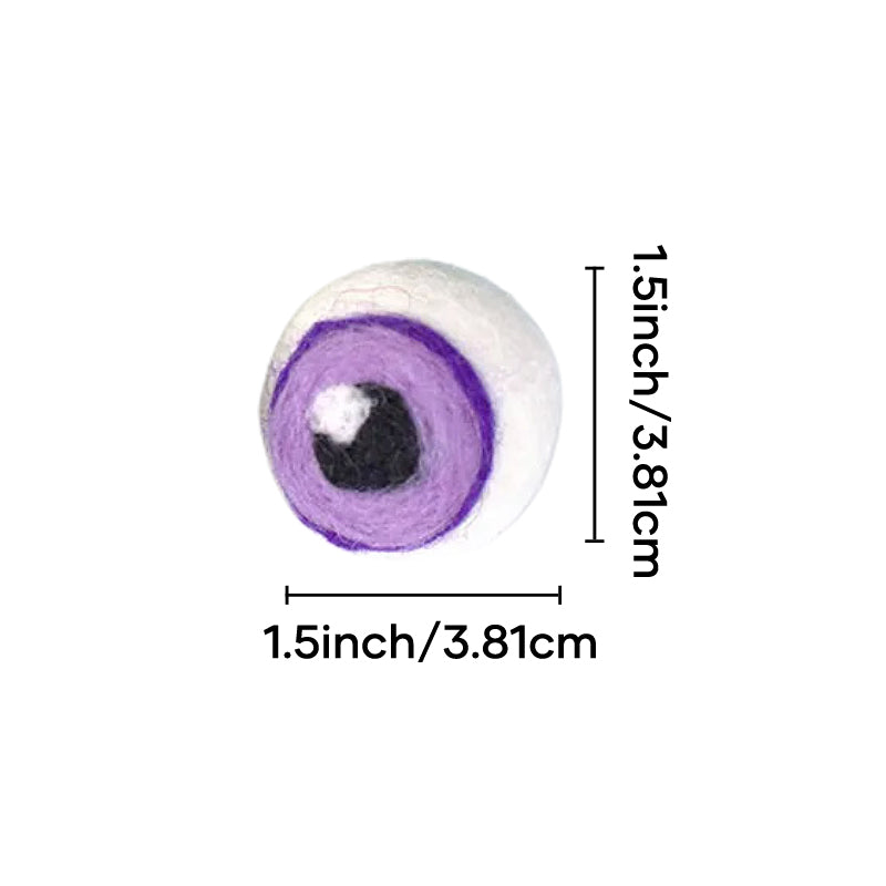 Bulbi oculari del mostro di Halloween in feltro