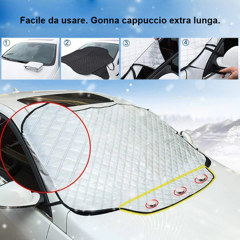 Copertura magnetica per parabrezza auto