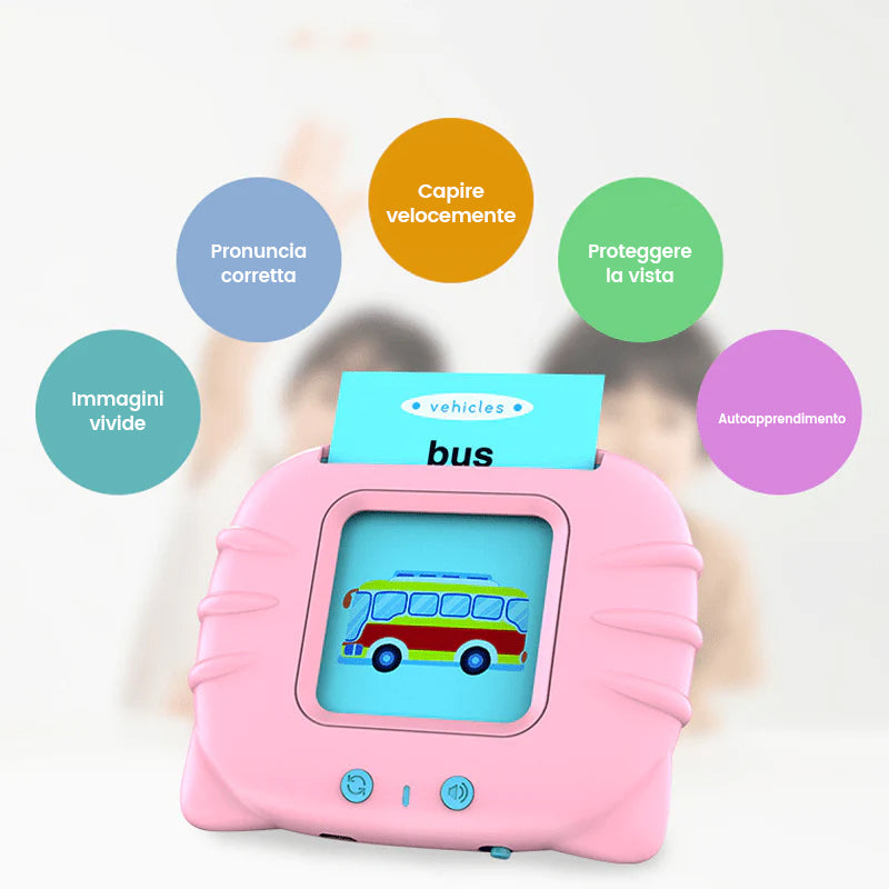 Giochi educativi con flashcard parlanti per bambini dai 2 ai 6 anni