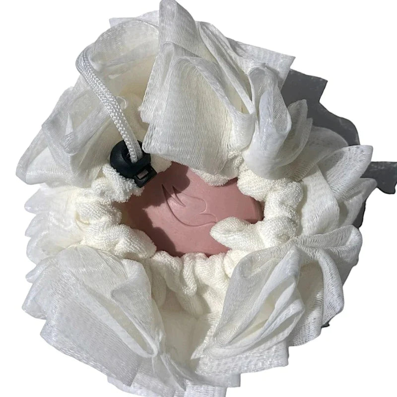 Spugna di luffa da bagno 2 in 1
