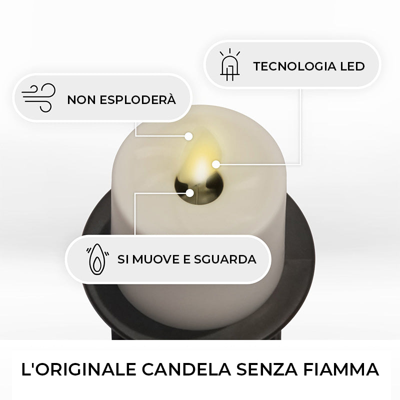 Luce notturna a candela senza fiamma
