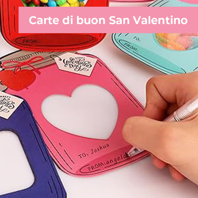 Biglietti di auguri in barattolo di vetro
