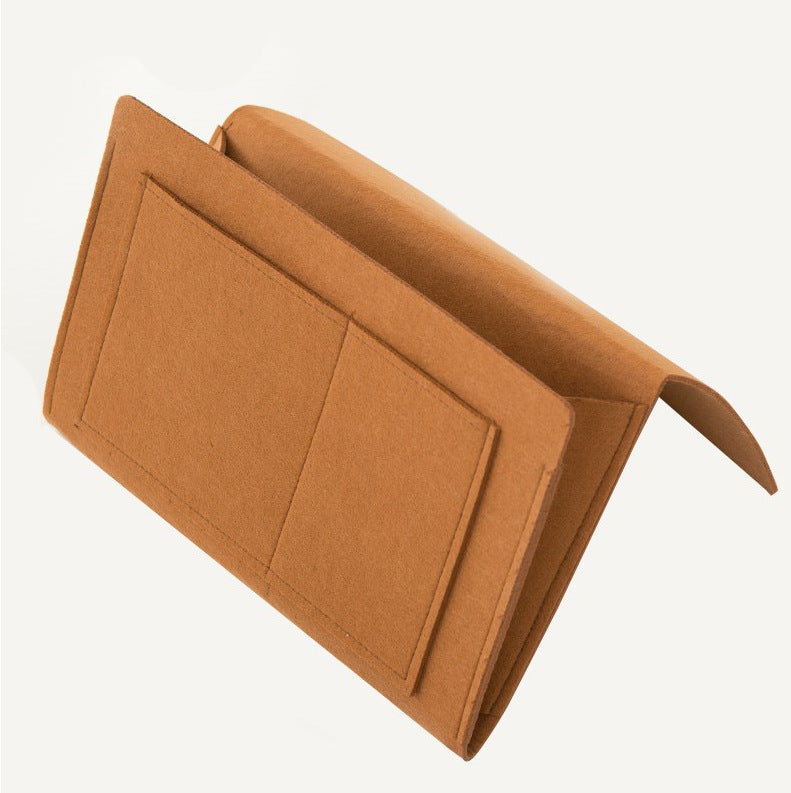 Borsa portaoggetti in feltro per il divano accanto al letto
