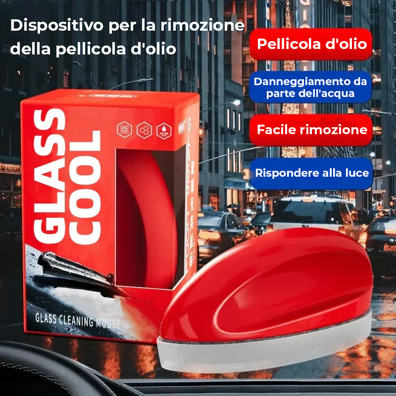Potente detergente per vetri e rimozione della patina d'olio