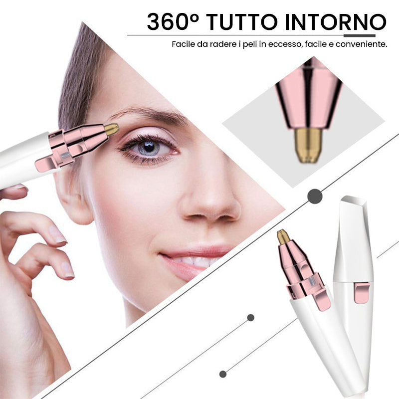 Rasoio Elettrico 2 in 1 per Sopracciglia