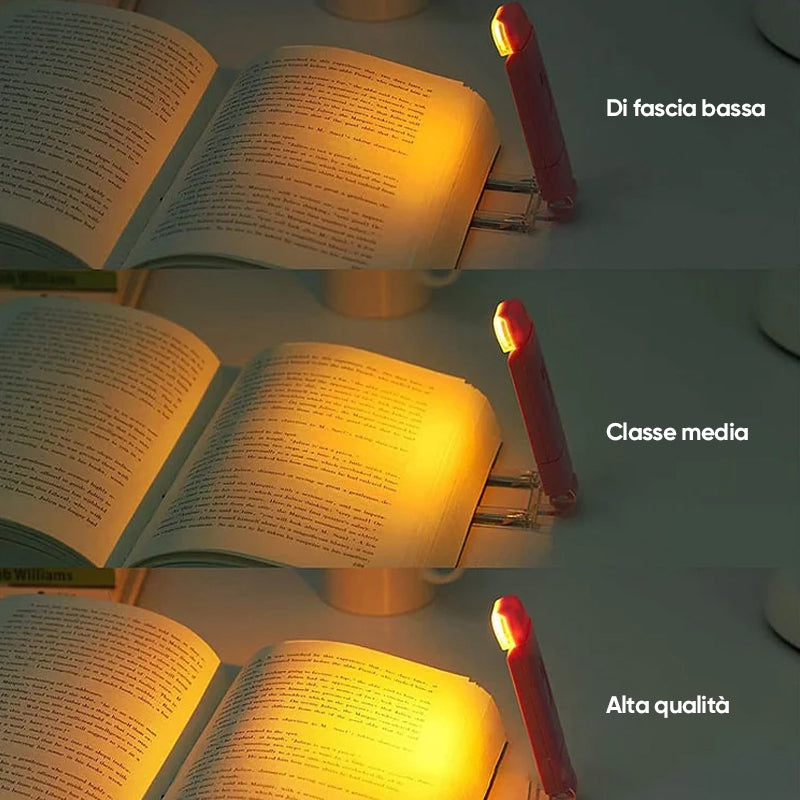 Luce per libri ricaricabile
