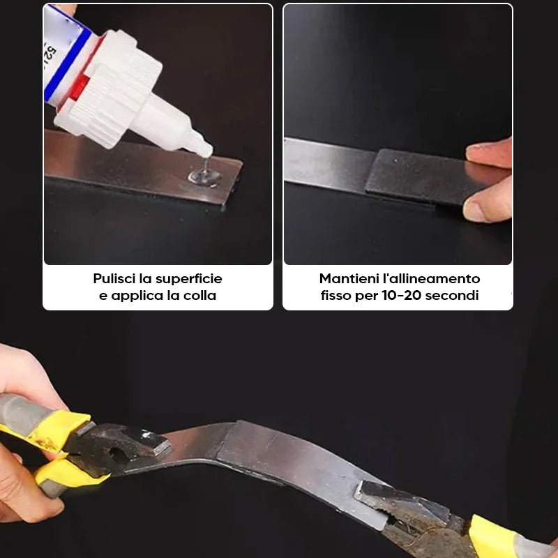 Potente adesivo di riparazione multimateriale per saldatura