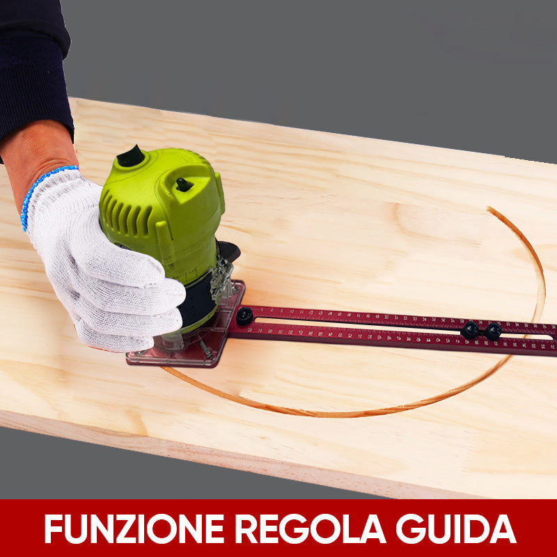 Staffa per scanalatura di fresatura del router 3 in 1