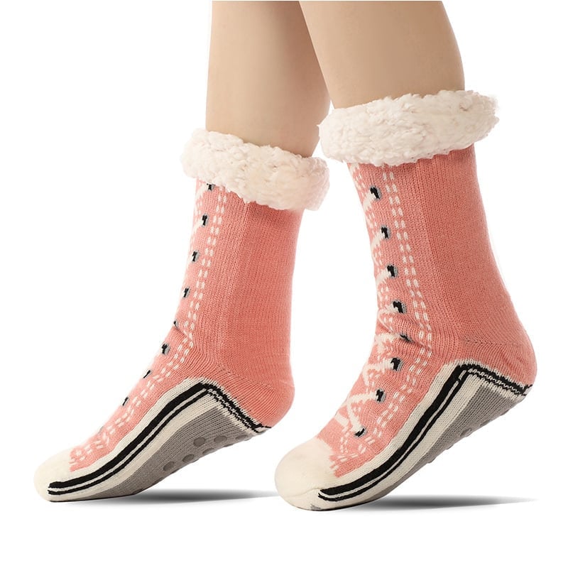 Calzini tipo pantofola in cashmere ultraspesso