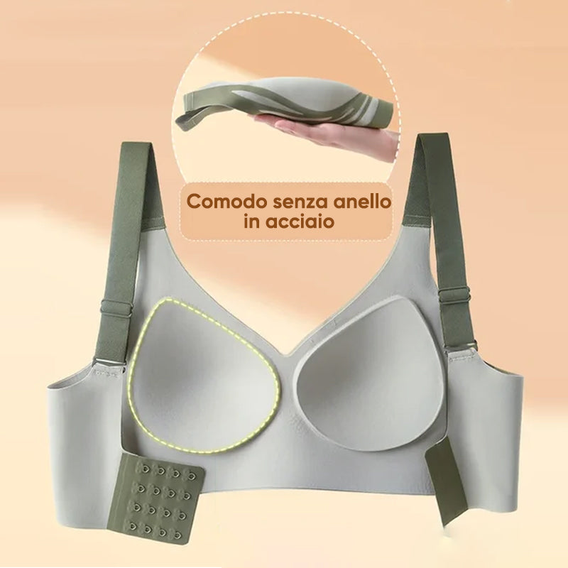 Reggiseno push-up wireless anti-cedimento sollevante