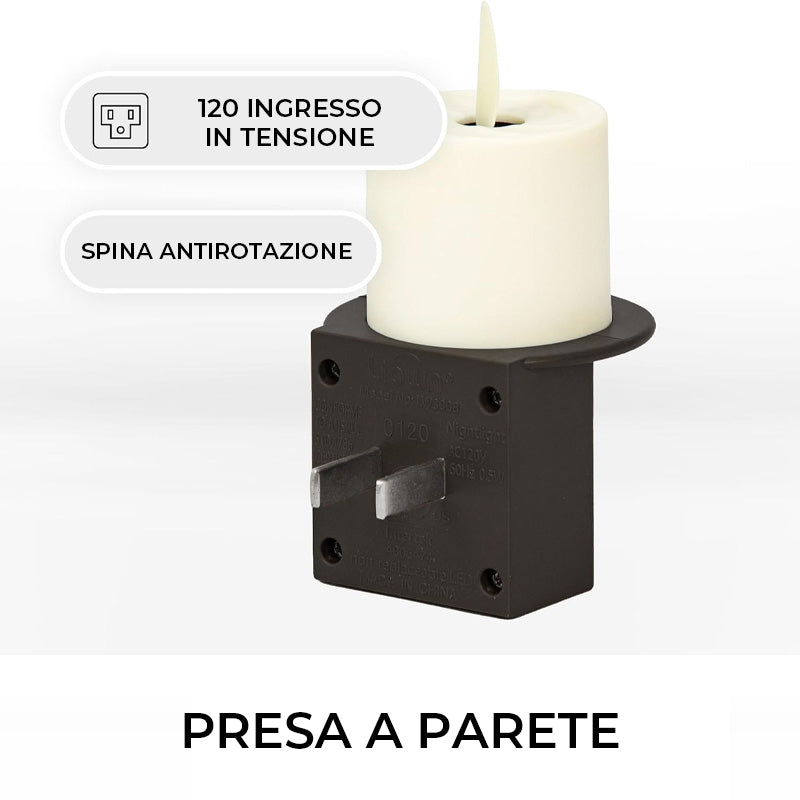 Luce notturna a candela senza fiamma