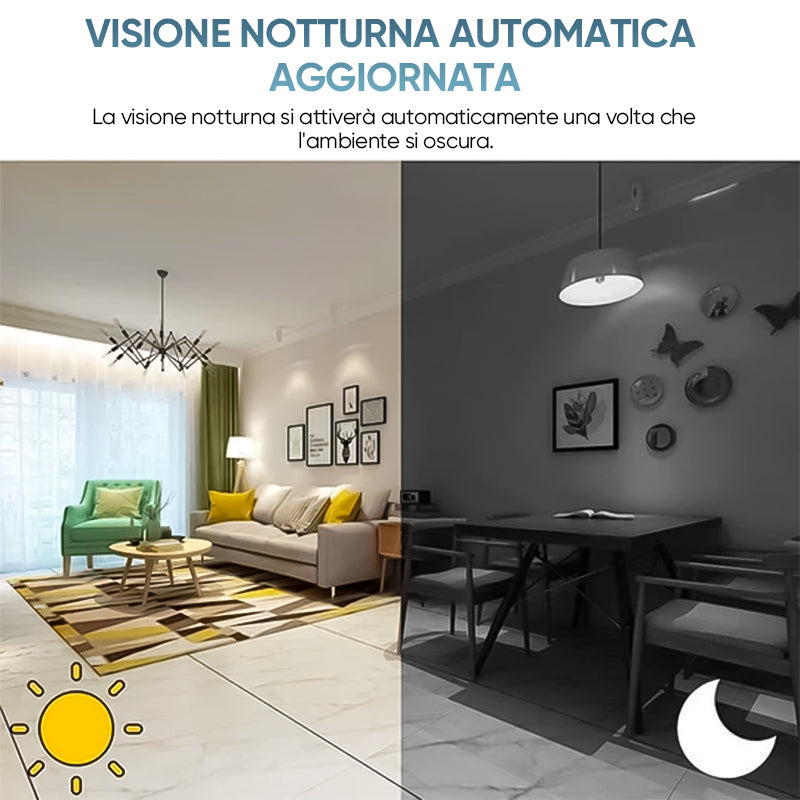 Mini telecamera WIFI con aggiornamento magnetico 1080p grandangolare
