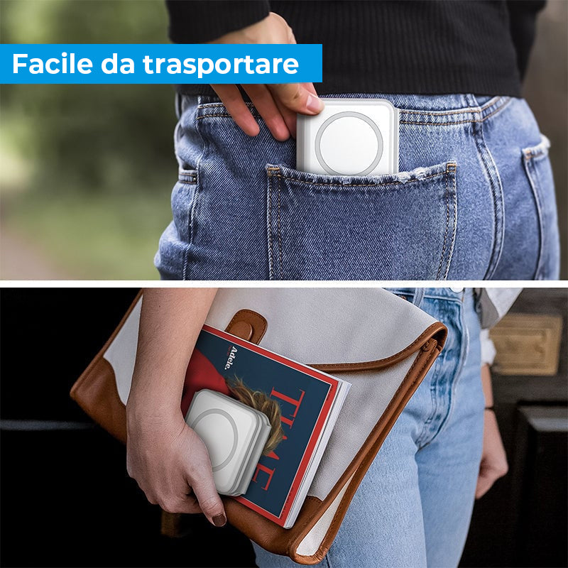 Nuovo caricabatterie wireless pieghevole 3 in 1
