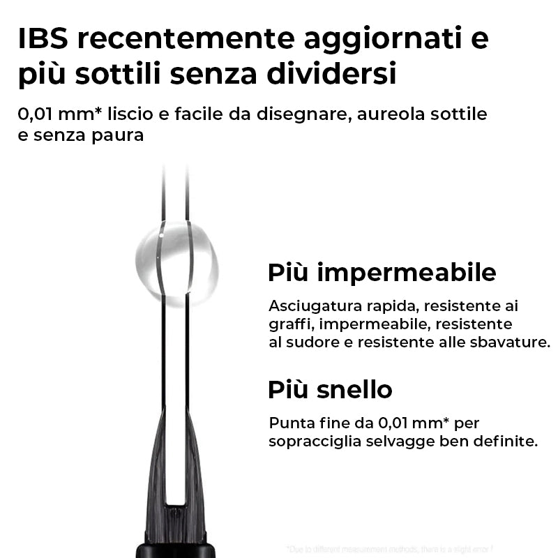 Matita con punta a microforcella Matita per sopracciglia impermeabile a lunga durata