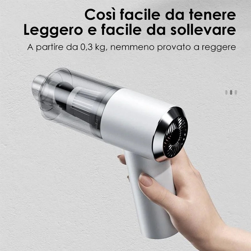Aspirapolvere portatile senza fili per auto