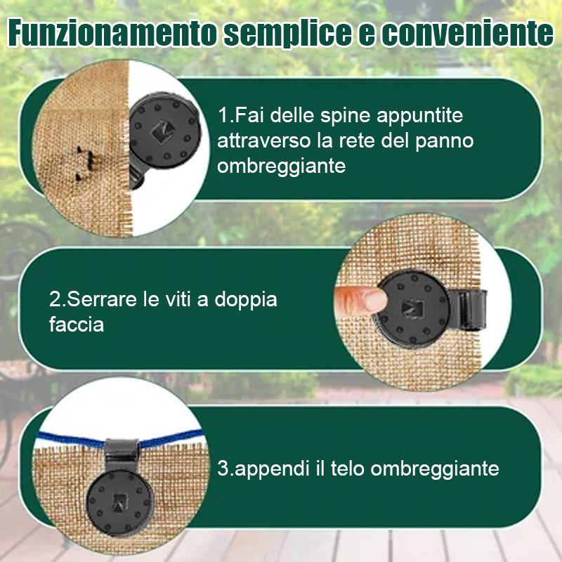 Impugnatura resistente con bloccaggio in tessuto ombreggiante