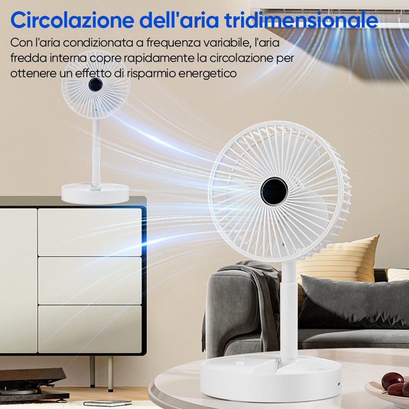 Ventilatore pieghevole telescopico
