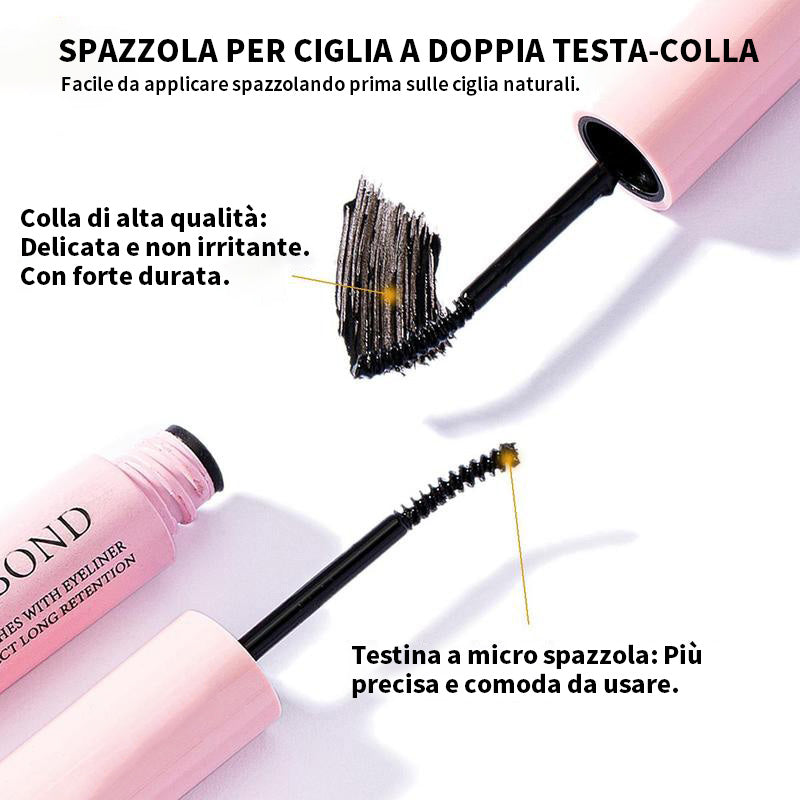 Set di extension ciglia finte naturali e voluminose
