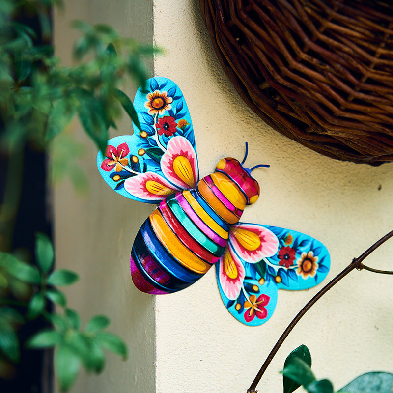 Decorazioni da parete sospese per sculture artistiche in ferro ape per giardino