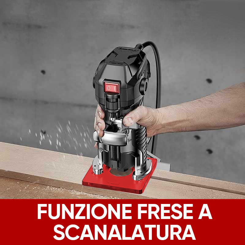 Staffa per scanalatura di fresatura del router 3 in 1