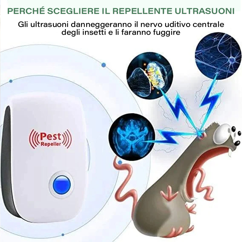 Repellente per zanzare ad ultrasuoni intelligente con inverter