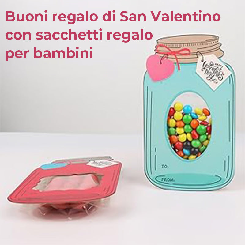 Biglietti di auguri in barattolo di vetro