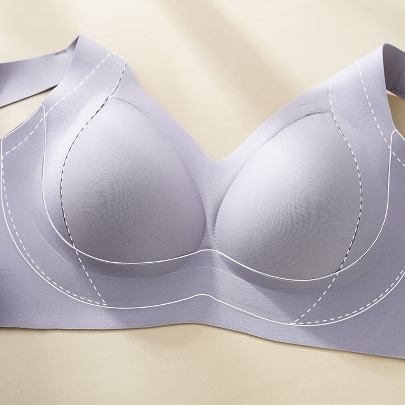 Reggiseno senza ferretto con copertura laterale e anti-cedimento